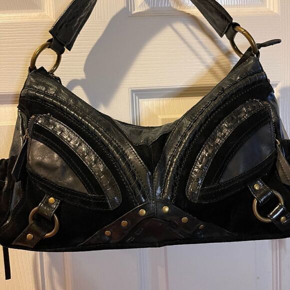 Steven by Steve Madden leather and suede boho shoulder . - Picture 2 of 16